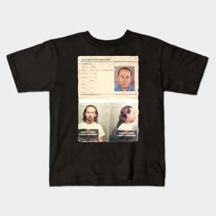 Vintage - pee wee herman - paul rubens mugshot - police Kids T-Shirt